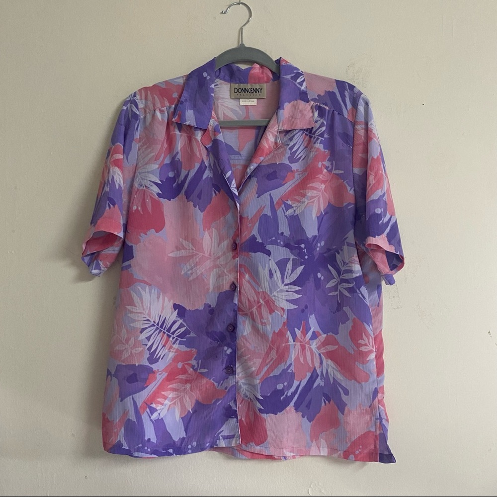 Tropical Print Shirt | Size Large